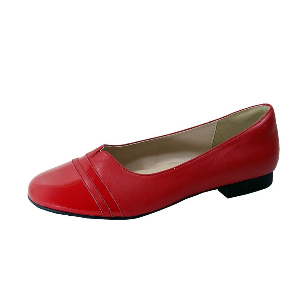 👡 PEERAGE Marina Women's Wide Width Leather Flats 👡